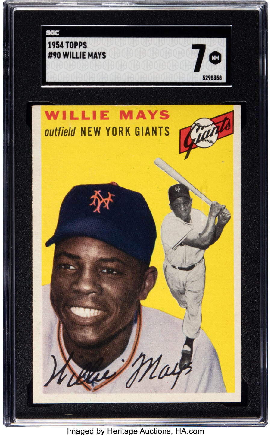 1954 Topps Willie Mays #90 SGC NM 7