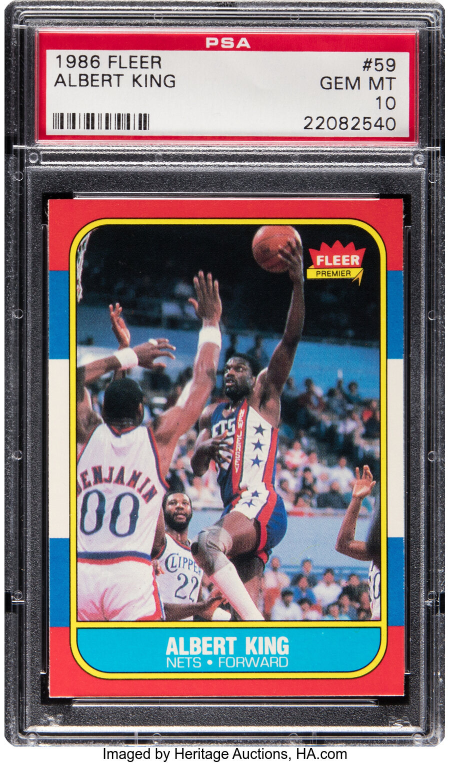 1986 Fleer Albert King #59 PSA Gem Mint 10