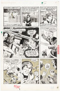 Mike Vosburg and Al Milgrom Deadly Hands of Kung Fu #7 Shang-Chi Story Page 5 Or Comic Art