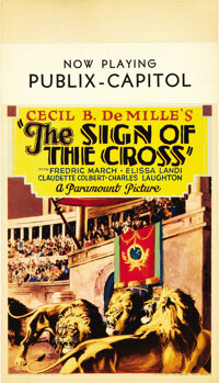 The Sign of the Cross (Paramount, 1932). Midget Window Card (8" X 14")