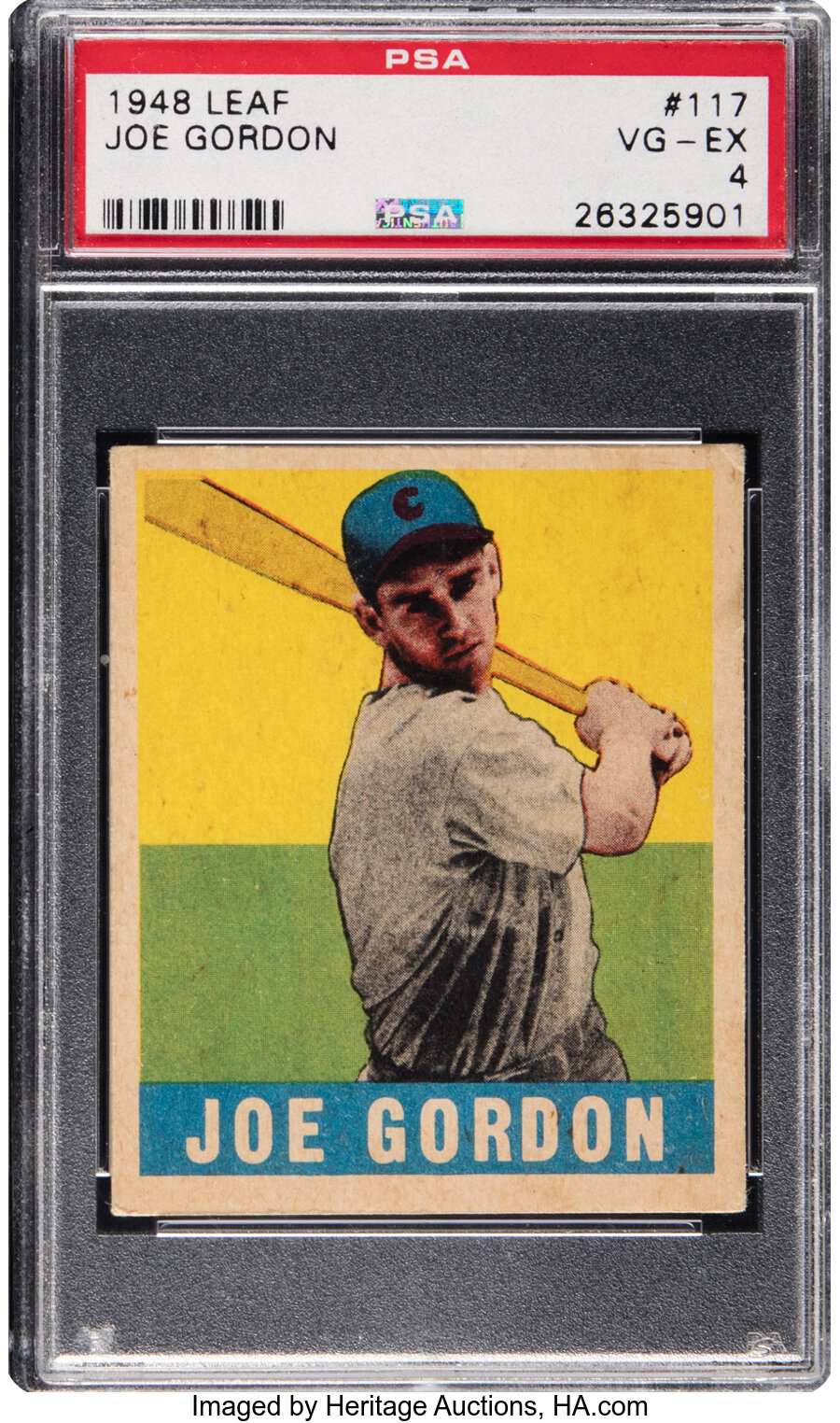 1948 Leaf Joe Gordon #117 PSA VG-EX 4