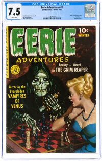 Eerie Adventures #1 (Ziff-Davis, 1951) CGC VF- 7.5 White pages