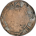 1652 Willow Tree Shilling, Salmon 3-C -- Clipped -- NGC. Noe 3-C, W-180, High R.6. (PCGS# 890875)