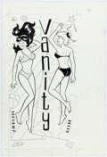 Archie Artist  Vanity  Betty and Veronica Illustration Original Art (undated) Comic Art