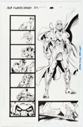 Dan Jurgens and Trevor Scott JSA Classified #32 Story Page 37 Original Art (DC,  Comic Art