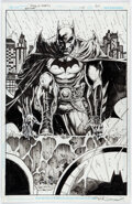 Tony Daniel Batman #75 Unpublished Splash Page 6 Original Art (DC, 2019) Comic Art