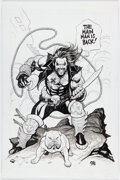 Frank Cho - Lobo Illustration Original Art (Undated) Comic Art