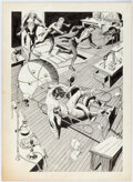 Reed Crandall - Unpublished Splash Page Original Art (Warren, c. 1970-1980s) Comic Art