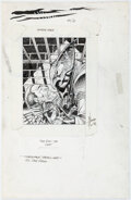 Dale Keown Shadowhawk Unused Trading Card Illustration Original Art (Comic Image Comic Art