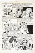 John Buscema and Sal Buscema Fantastic Four #297 Story Page 8 Original Art (Marv Comic Art