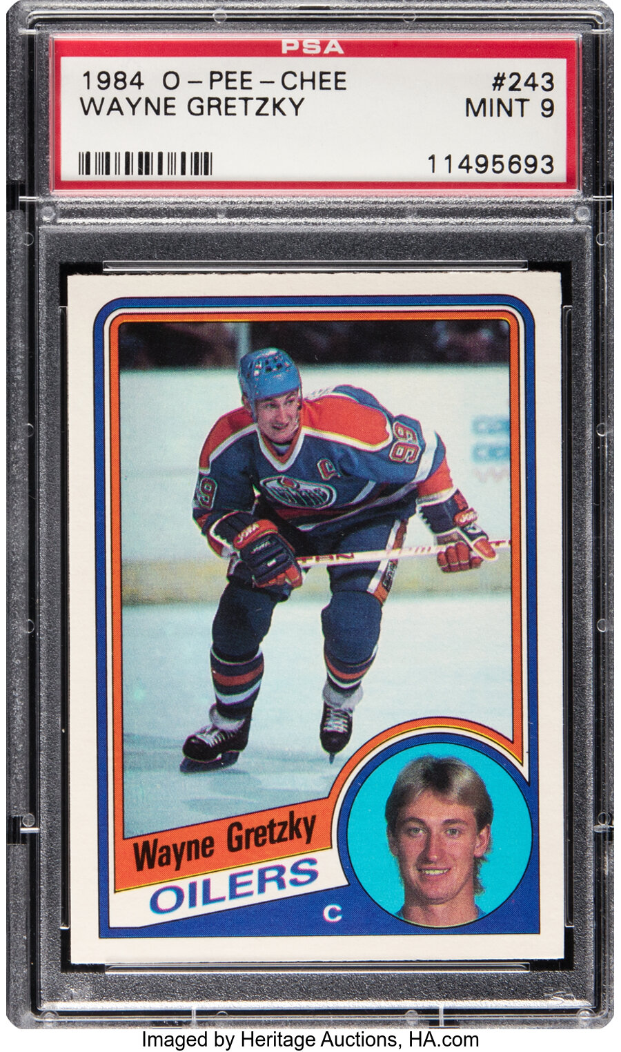 1984 O-Pee-Chee Wayne Gretzky #243 PSA Mint 9