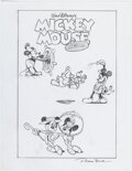 Patrick Block Mickey Mouse and Friends Preliminary Cover Original Art (Walt Disn Comic Art