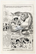 Dick Ayers and Frank Giacoia (attributed) Jaguar Unpublished Complete 10-Page St Comic Art