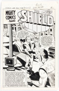 Paul Reinman Mighty Comics #43 The Shield Complete 10-Page Story Original Art (A Comic Art