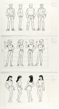 Dan DeCarlo (attributed) - Archie and Friends Turn-Around Model Sheet Illustrati Comic Art