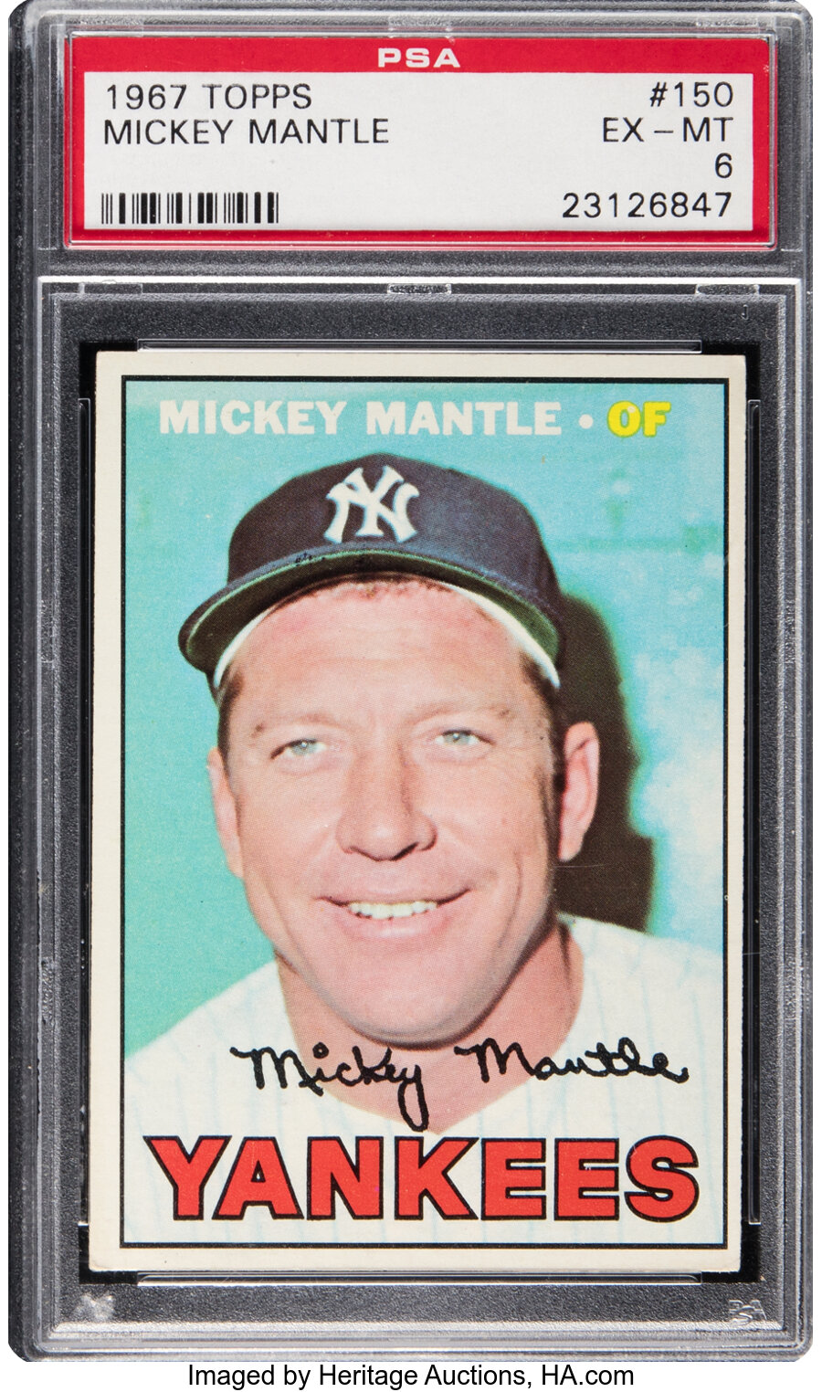 1967 Topps Mickey Mantle #150 PSA EX-MT 6
