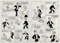 Paul Fung, Jr. Blondie #203 Complete 6-Page Story  The Dilemma  Original Art (Ch Comic Art