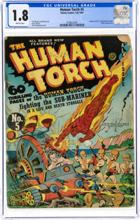 The Human Torch #5 (Timely, 1941) CGC GD- 1.8 Brittle pages
