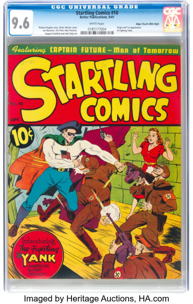 Golden Age (1938-1955):Superhero, Startling Comics #10 Mile High Pedigree (Better Publicatio...