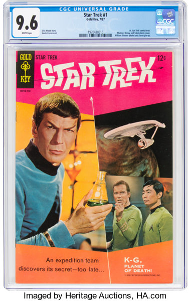 Silver Age (1956-1969):Science Fiction, Star Trek #1 (Gold Key, 1967) CGC NM+ 9.6 White pages....