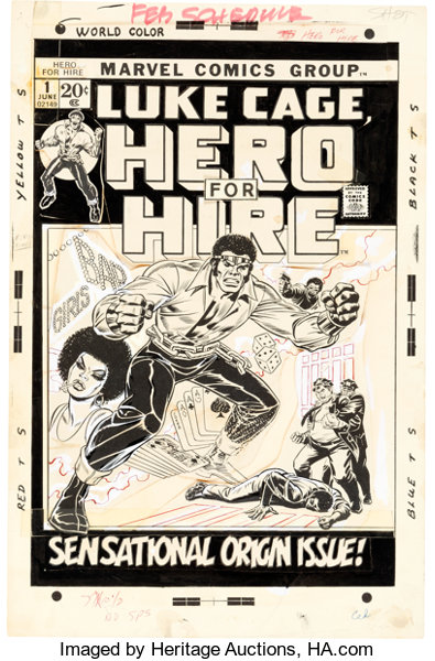 Original Comic Art:Covers, John Romita Sr. Hero for Hire