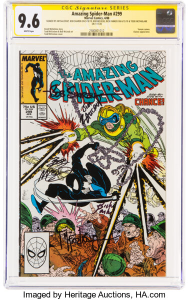 Modern Age (1980-Present):Superhero, The Amazing Spider-Man #299 (Marvel, 1988) CGC NM+ 9.6 White pages....