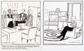 Phil Interlandi Queenie Daily Single Panel Comic Strip Illustration Original Art Comic Art