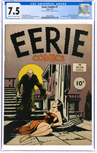 Eerie #1 (1947) (Avon, 1947) CGC VF- 7.5 Cream to off-white pages