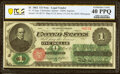 Fr. 16 $1 1862 Legal Tender PCGS Banknote Extremely Fine 40 PPQ