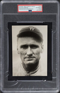 1920's Walter Johnson Original Underwood & Underwood Photograph, PSA/DNA Type 1