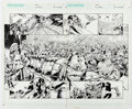 Jim Cheung and Don Hillsman Scion #6 Double Page Spread 4-5 Original Art (CrossG Comic Art