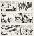 Dan Barry Flash Gordon Consecutive Daily Comic Strip Original Art Group of 3 (Ki Comic Art