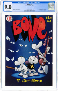 Bone #1 (Cartoon Books, 1991) CGC VF/NM 9.0 White pages