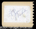Autographs, Jayne Mansfield Ink Signature