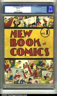 New Book of Comics #1 (DC, 1937) CGC FN 6.0 Off-white pages. Overstreet 2002 FN 6.0 value = $6,000