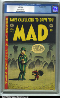 Mad #3 Gaines File pedigree 8/12 (EC, 1953). CGC NM+ 9.6 Off-white to white pages. Overstreet 2001 NM 9.4 value = $900...
