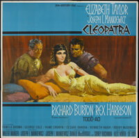 Cleopatra (20th Century Fox, 1963). Six Sheet (81" X 81"). Historical Drama