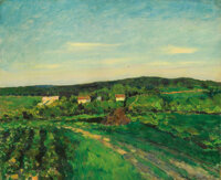 IGOR' GRABAR' (Russian, 1871-1960) Summer Evening, 1923 Oil on canvas 28 x 33-3/4 inches (71.1 x