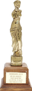 Movie/TV Memorabilia:Awards, Glenn Ford's Mannequin's Association Award....