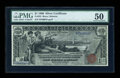 Large Size:Silver Certificates, Fr. 225 $1 1896 Silver Certificate PMG About Uncirculated 50....