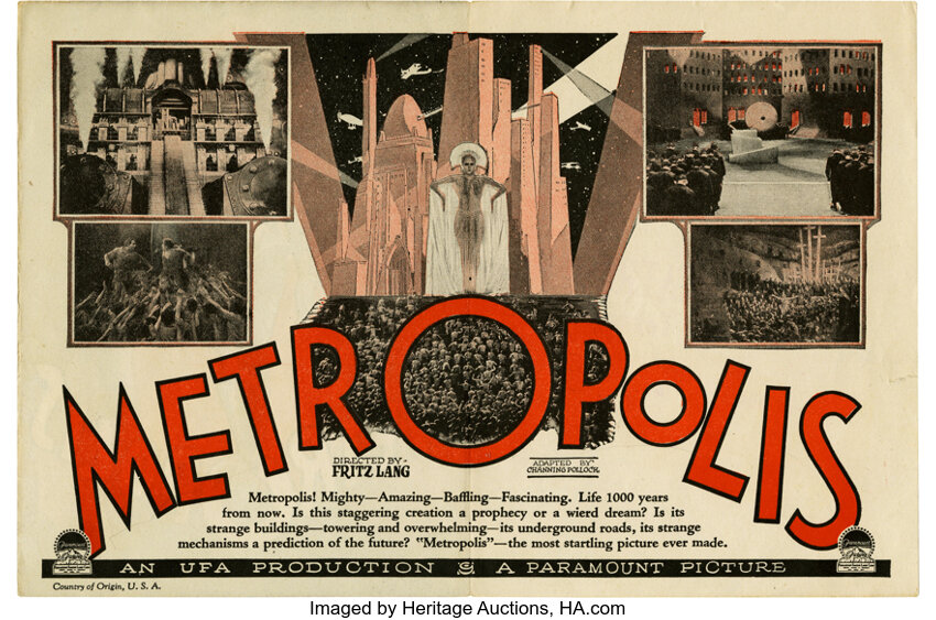 Movie Posters:Science Fiction, Metropolis (Paramount, 1927). Herald (6" X 9")....