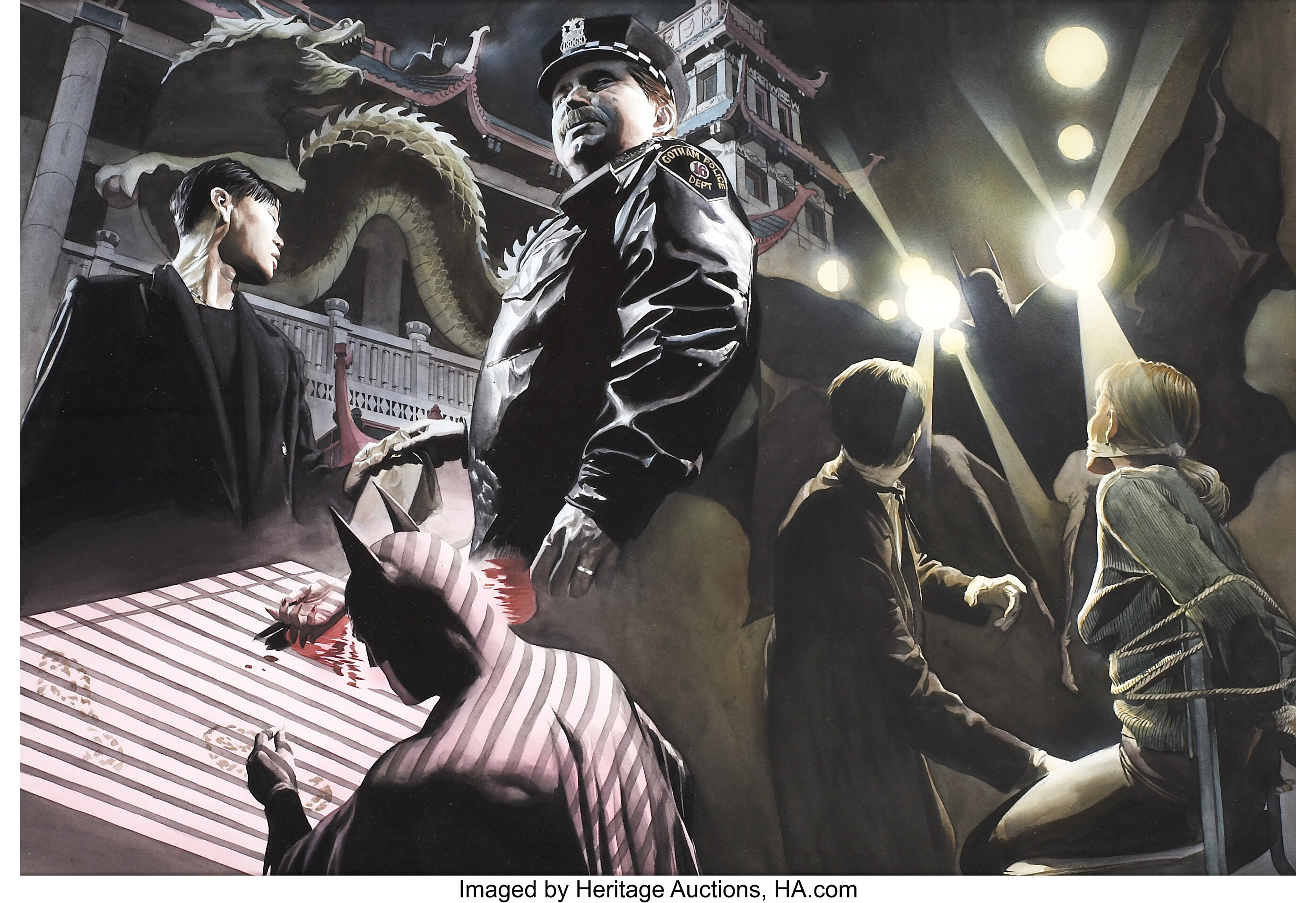 Alex Ross Batman, War on Crime pages 6 and 7 Original Art (DC, | Lot #92385  | Heritage Auctions