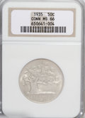 1935 50C Connecticut MS66 NGC. NGC Census: (373/63). PCGS Population (443/43). Mintage: 25,018. Numismedia Wsl. Price fo...