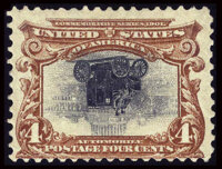 #296a, 1901, 4c, Deep red Brown and Black. (Original Gum - Previously Hinged)