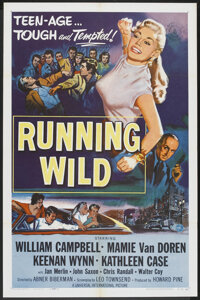 Running Wild (Universal, 1955). One Sheet (27" X 41"). Bad Girl
