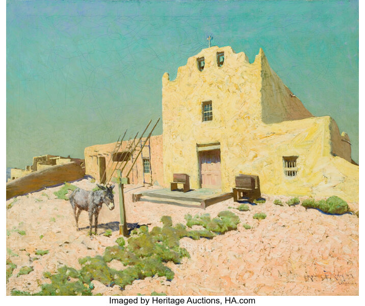 FREDERICK MELVILLE DU MOND (American, 1867-1927). Laguna Pueblo,, Lot  #38219