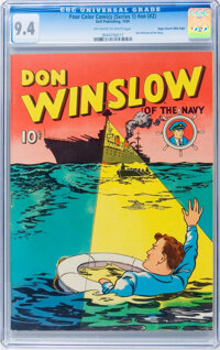 Four Color (Series One) #2 Don Winslow of the Navy - Mile High pedigree (Dell, 1939) CGC NM 9.4 Off-white to white pages...