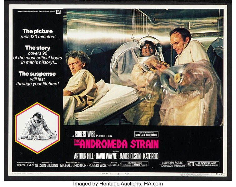 Image result for the andromida strain movie poster