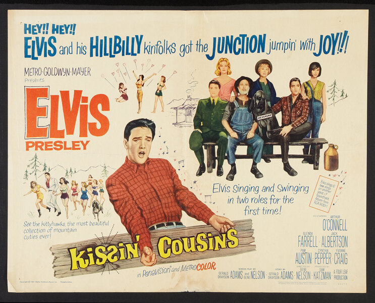 Kissin' Cousins (MGM, 1964). Half Sheet (22" X 28"). Elvis | Lot ...