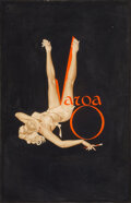 ALBERTO VARGAS (American, 1896-1982) Duotone Varga Signature, 1947 Watercolor on posterboard 27.2